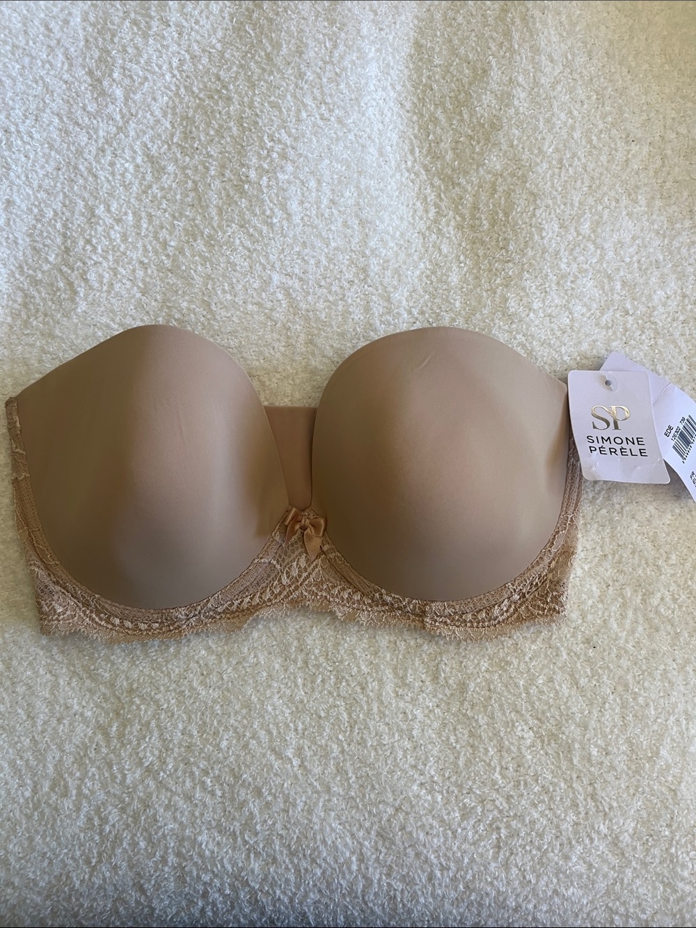 Simone Perele Strapless Bandeau Bra in Light Nude